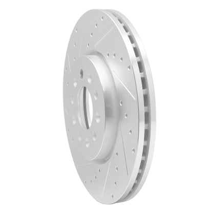 R1 Concepts R1 16-21 Buick Regal Sportback Front Left Drilled & Slotted Silver Brake Rotor