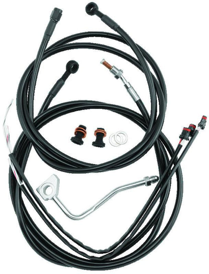 Burly Brand Control Kit 13in Bag Bar - Black