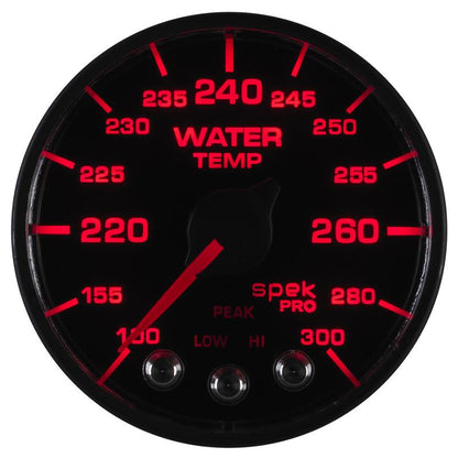 Autometer Spek-Pro - Nascar 2-1/16in Water Temp 100- 300F Bfb Ecu