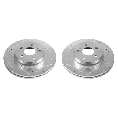 PowerStop Power Stop 12-16 Mercedes-Benz C250 Rear Evolution Drilled & Slotted Rotors - Pair