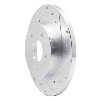 R1 Concepts R1 04-12 Chevrolet Malibu Rear Right Drilled & Slotted Silver Brake Rotor