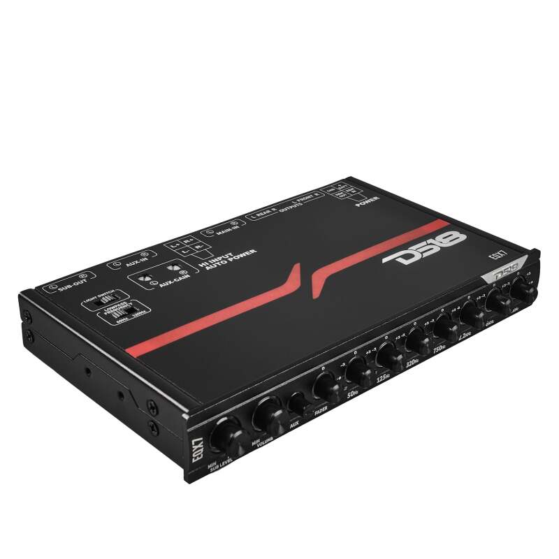 DS18 EQX High Volt 7-Band Equalizer High Level Input Auto Turn On