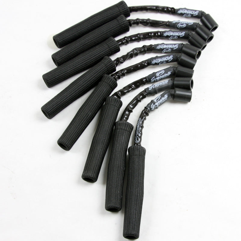 Granatelli Motor Sports Granatelli 14-23 GM L83 5.3L/L86 6.2L Hi-Perf Coil-Near-Plug Wire Conn Kit w/Black Jacket/Blk Sleeve