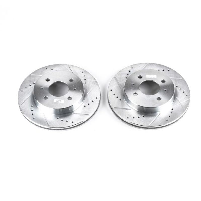 PowerStop Power Stop 91-92 Saturn SC Front Evolution Drilled & Slotted Rotors - Pair