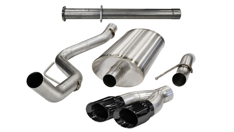 CORSA Performance Corsa 2011-2014 Ford F-150 Raptor 6.2L V8 133in Wheelbase Black Xtreme Cat-Back Exhaust