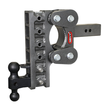 GEN-Y Hitch Gen-Y The Boss Torsion-Flex 2.5in Shank 10in Drop 16K Hitch w/GH-051 Dual-Ball/GH-032 Pintle Lock