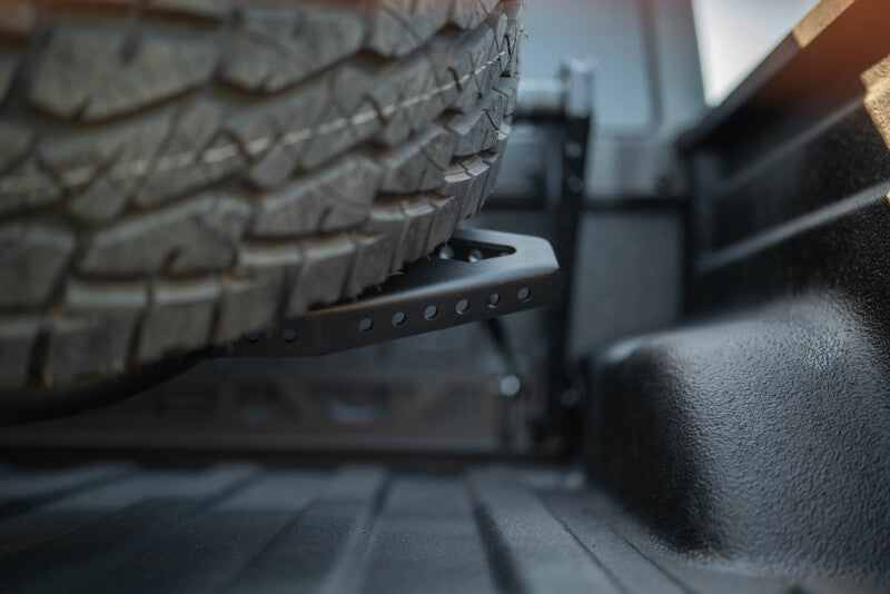 DV8 Offroad 2020+ Jeep Gladiator JT Adjustable In-Bed Tire Carrier
