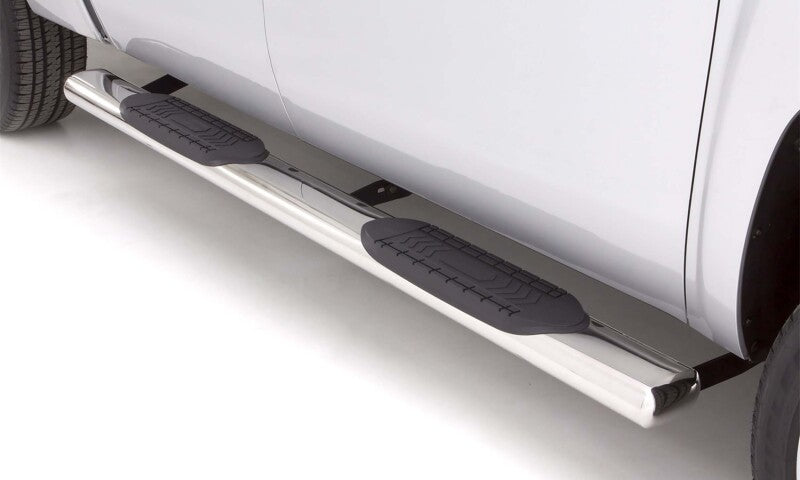 Lund 2019 Chevy Silverado 1500 Ext. Cab (Rocker Panel Mount) 6in Oval Straight SS Nerf Bars-Polished