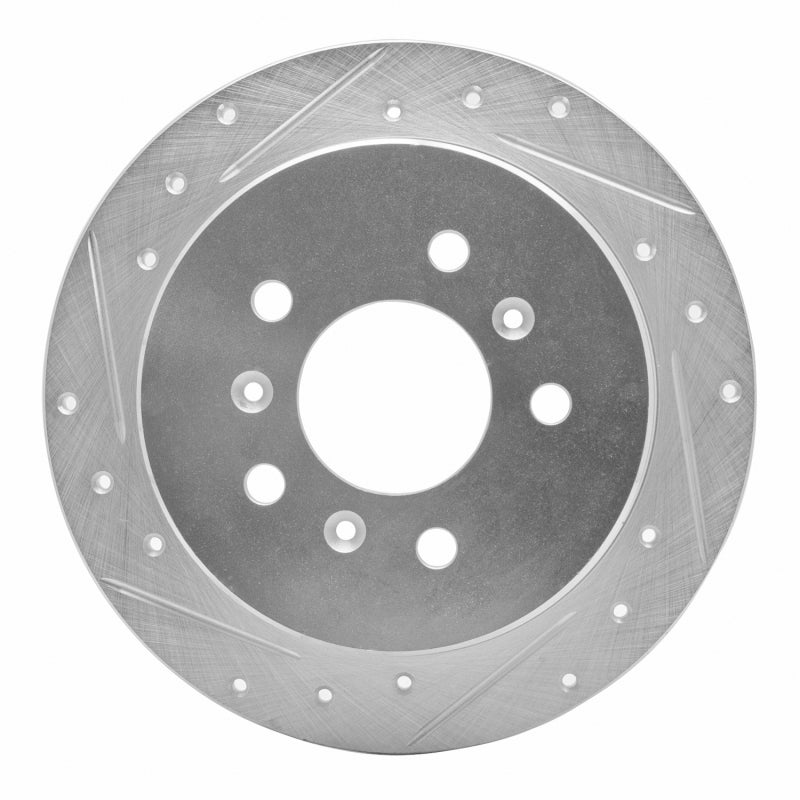 R1 Concepts R1 06-10 Buick ALLURE Rear Left Drilled & Slotted Silver Brake Rotor