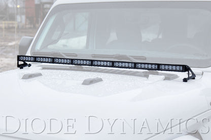 Diode Dynamics 18-21 Jeep JL Wrangler/Gladiator Hood Bracket Kit