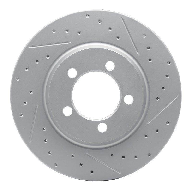 R1 Concepts R1 65-66 Ford Galaxie Front Right Drilled & Slotted Geo-Carbon Rotor