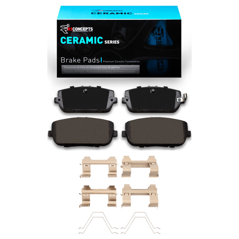 R1 Concepts R1 2006-2025 Fiat 124 Spider Rear R1 Ceramic Pads & Hardware Kit