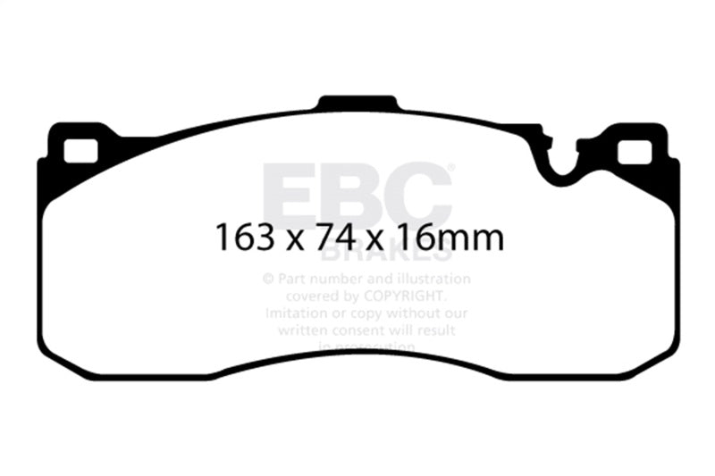 EBC Racing 08-10 BMW 135 3.0L Twin Turbo RP-X Front Brake Pads