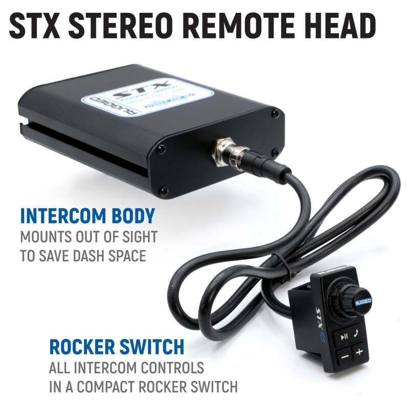 Rugged Radios Honda Pioneer Comp Comm Kit w/ BT 2-Way Radio STX Remote Head Intercom/M1 VHF Bus Band