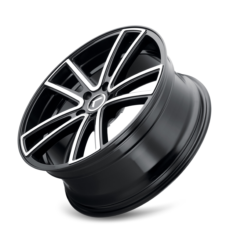 Kraze Wheels Kraze KR190 Lusso 22x8.5 / 5x114.3 BP / 38mm Offset / 72.62mm Hub Gloss Black Machined Wheel