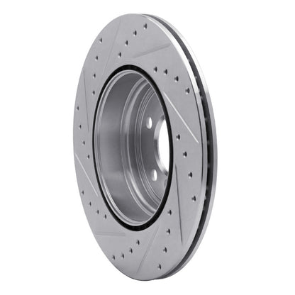R1 Concepts R1 12-20 BMW 435I Rear Right Drilled & Slotted Silver Brake Rotor