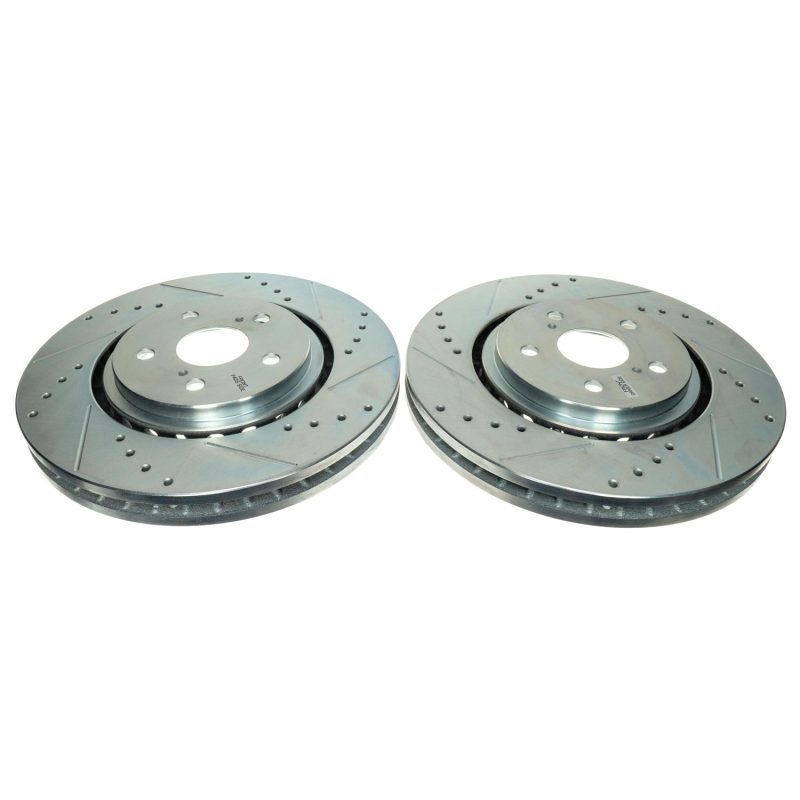 PowerStop Power Stop 21-22 Toyota Sienna Front Drilled & Slotted Rotor - Pair