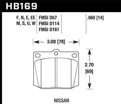 Hawk Performance Hawk HP+ Street Brake Pads