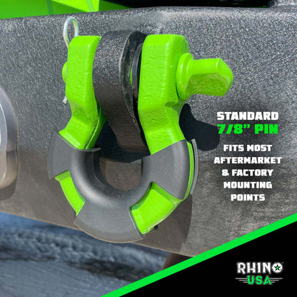 Rhino USA 8T Super Shackle 2-Pack (Green)