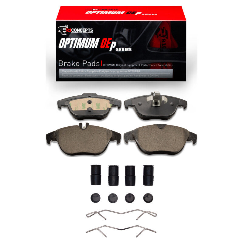 R1 Concepts R1 10-17 Mercedes-Benz E400 Rear Optimum OE Pads & Hardware Kit