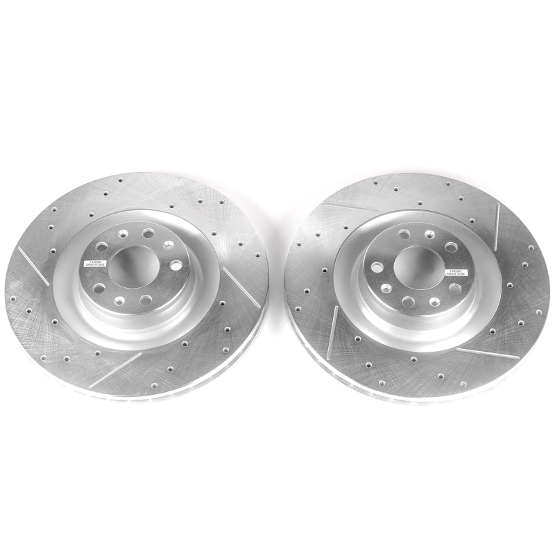 PowerStop Power Stop 09-10 Audi A6 Quattro Front Evolution Drilled & Slotted Rotors - Pair