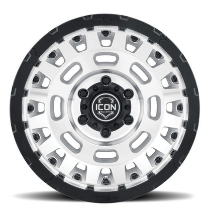 ICON Hammer Pro 17x8.5 / 5x150 / 25MM / 5.75in BS - Silver Machined