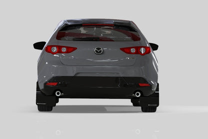 Rally Armor 19-26 Mazda3 Hatchback Black UR Mud Flap w/Dark Grey Logo