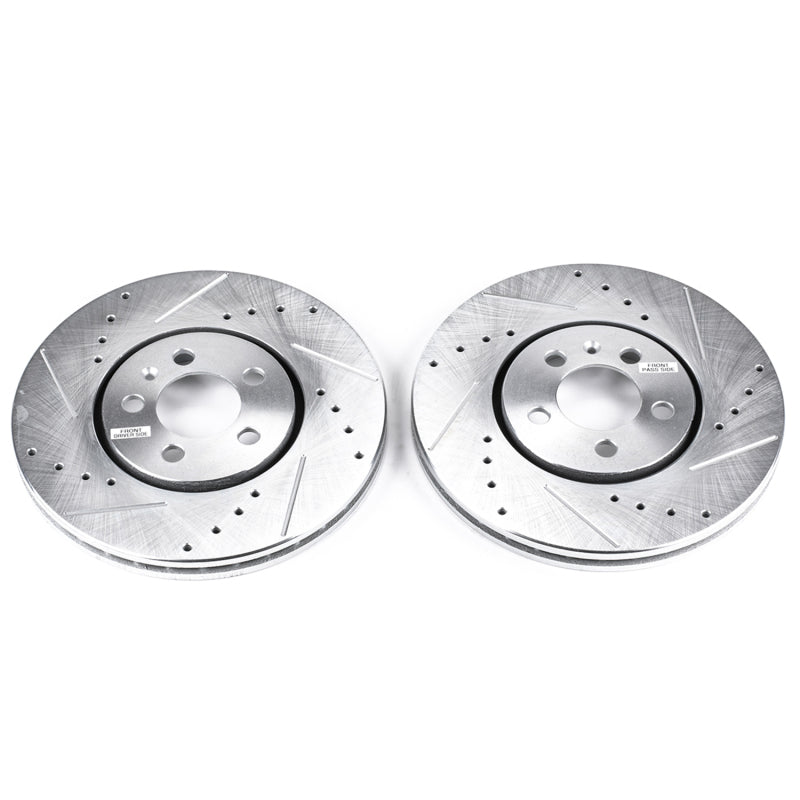 PowerStop Power Stop 96-99 Volkswagen Golf Front Evolution Drilled & Slotted Rotors - Pair
