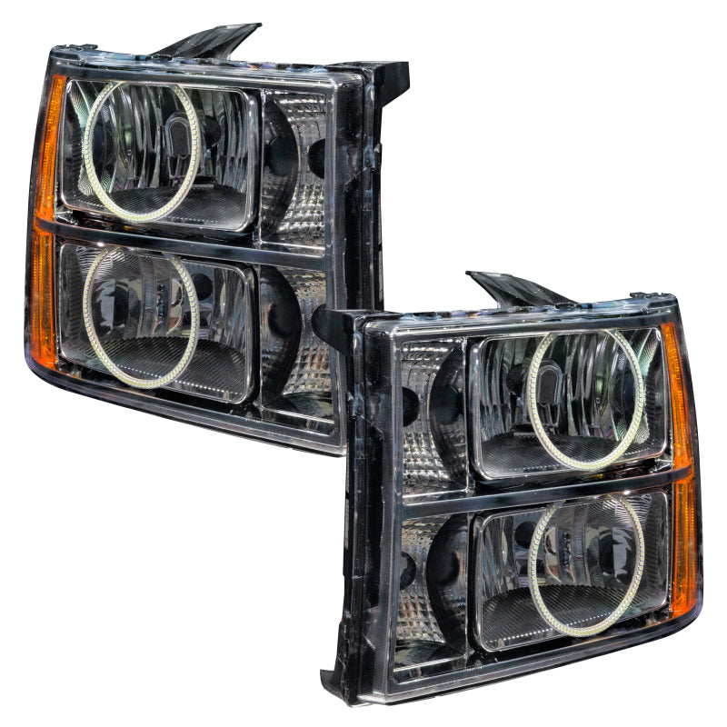 Oracle Lighting 07-13 GMC Sierra Pre-Assembled LED Halo Headlights - Blue