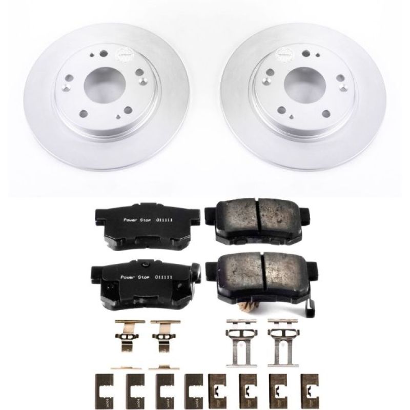 PowerStop Power Stop 11-15 Honda CR-Z Rear Z17 Evolution Geomet Coated Brake Kit