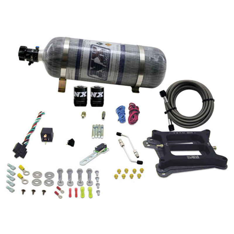Nitrous Express 4150 4-BBL/Alcohol Nitrous Kit (100-500HP) w/Composite Bottle