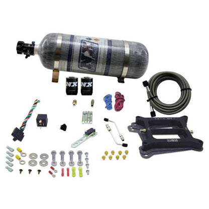 Nitrous Express 4150 4-BBL/Alcohol Nitrous Kit (100-500HP) w/Composite Bottle