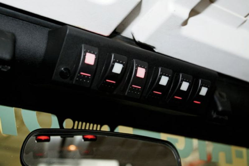 sPOD 09-18 Jeep Wrangler JK SourceLT w/Green LED Switch Panel