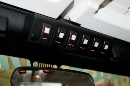 sPOD 09-18 Jeep Wrangler JK SourceLT w/Green LED Switch Panel