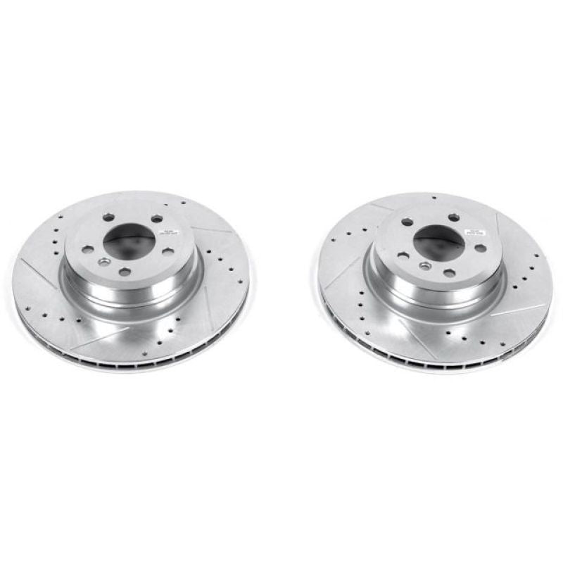 PowerStop Power Stop 07-18 BMW X5 Rear Evolution Drilled & Slotted Rotors - Pair