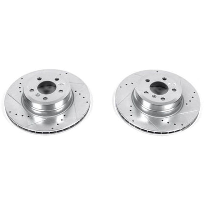 PowerStop Power Stop 07-18 BMW X5 Rear Evolution Drilled & Slotted Rotors - Pair