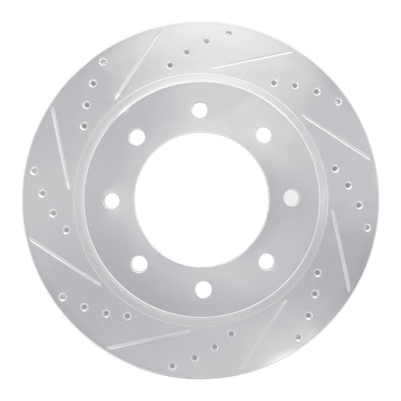 R1 Concepts R1 12-21 Nissan NV1500 Front Left Drilled & Slotted Silver Brake Rotor