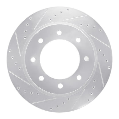 R1 Concepts R1 12-21 Nissan NV1500 Front Left Drilled & Slotted Silver Brake Rotor