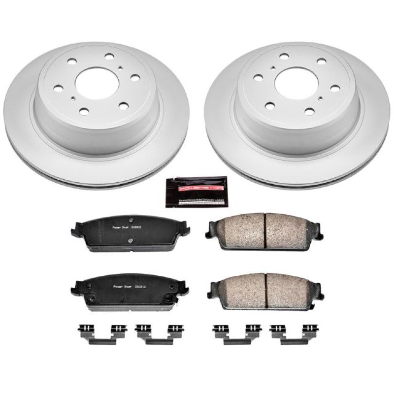 PowerStop Power Stop 07-14 Cadillac Escalade Rear Z17 Evolution Geomet Coated Brake Kit