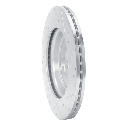 R1 Concepts R1 10-25 Buick ALLURE Rear Left Drilled & Slotted Silver Brake Rotor