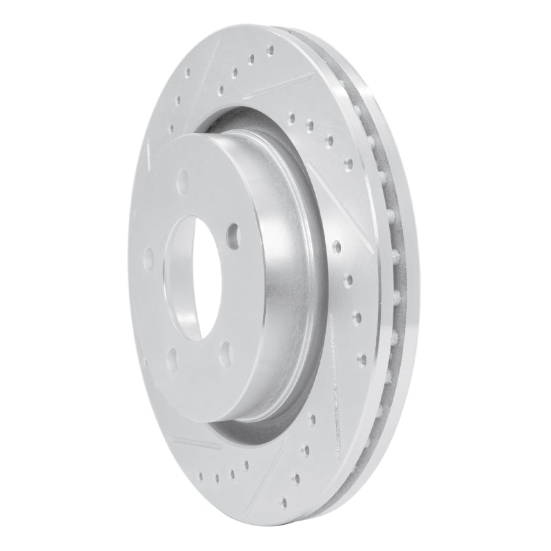 R1 Concepts R1 99-04 Chrysler CONCORDE Front Left Drilled & Slotted Silver Brake Rotor