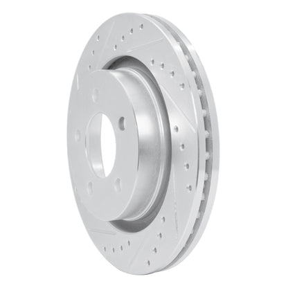 R1 Concepts R1 99-04 Chrysler CONCORDE Front Left Drilled & Slotted Silver Brake Rotor