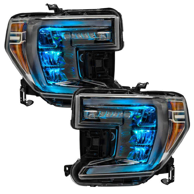 ORACLE Lighting Oracle 19-21 Silverado/Sierra 1500 RGB Demon Eye Headlight Kit - w/o Controller