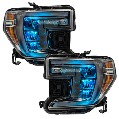 ORACLE Lighting Oracle 19-21 Silverado/Sierra 1500 RGB Demon Eye Headlight Kit - w/o Controller