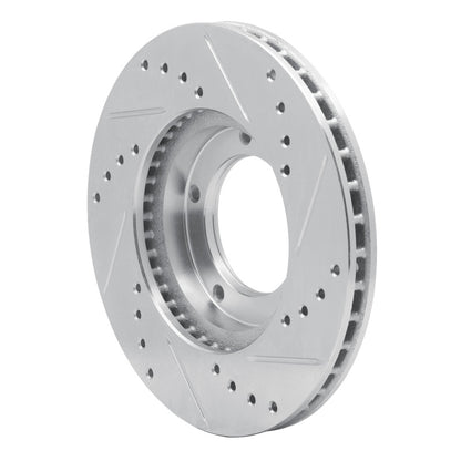 R1 Concepts R1 84-95 Toyota Pickup Front Left Drilled & Slotted Silver Brake Rotor