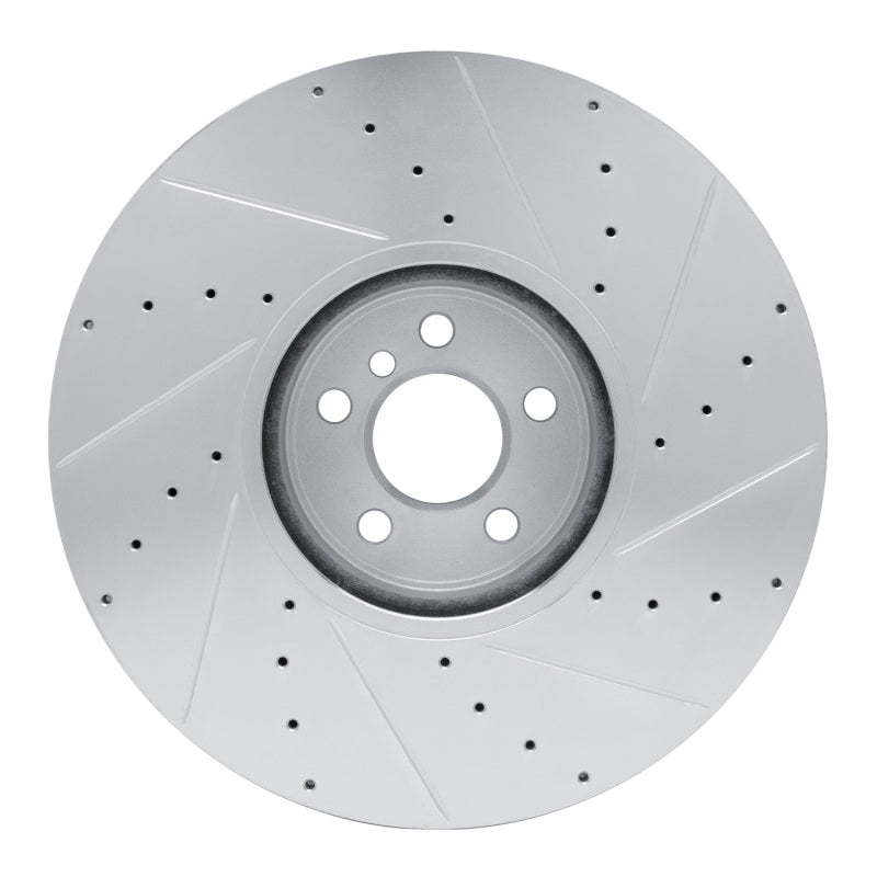 R1 Concepts R1 16-25 BMW M240I xDrive Left Front Drilled & Slotted Silver Brake Rotor