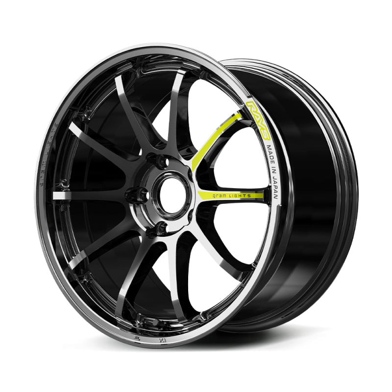 Gram Lights 57NR Limited Edition 18X8.5 +38 5x120 Rays Black Metal Coat (RB)