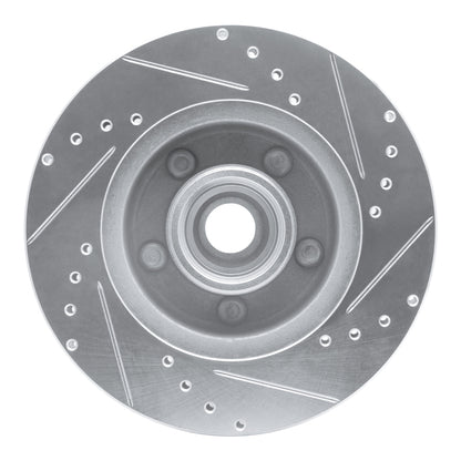 R1 Concepts R1 87-90 Dodge DAKOTA RWD Front Left Drilled & Slotted Silver Brake Rotor