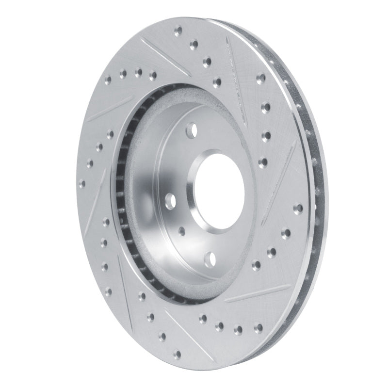 R1 Concepts R1 88-89 Chevrolet C3500 Front Left Drilled & Slotted Silver Brake Rotor