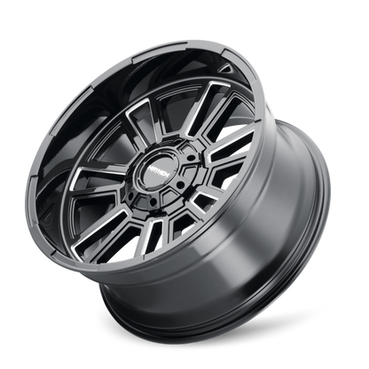 Mayhem 8115 Apollo 20x9 / 6x135 BP / 0mm Offset / 106mm Hub Black w/ Milled Spokes Wheel